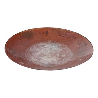 Enameled Copper Plate by Leonardo De Giudici For Sale