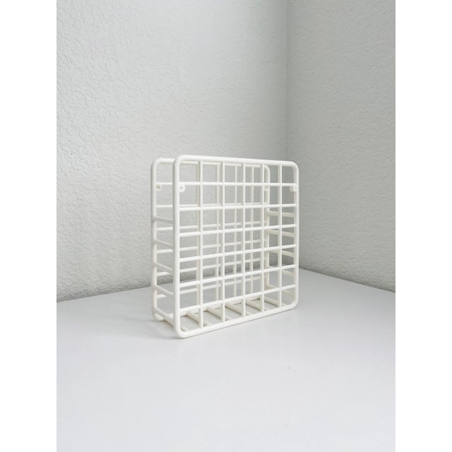 1980s 1983 Yaffa Office Organizer or Magazine Holder, White For Sale - Image 5 of 10