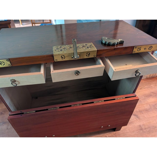 Brass Late 20th Century Korean Pyongyang Blanket Chest For Sale - Image 8 of 12