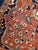Antique Farahan Sarouk Rug, Handmade Oriental Rug, Rusty Red Navy Blue Very Fine For Sale - Image 10 of 18