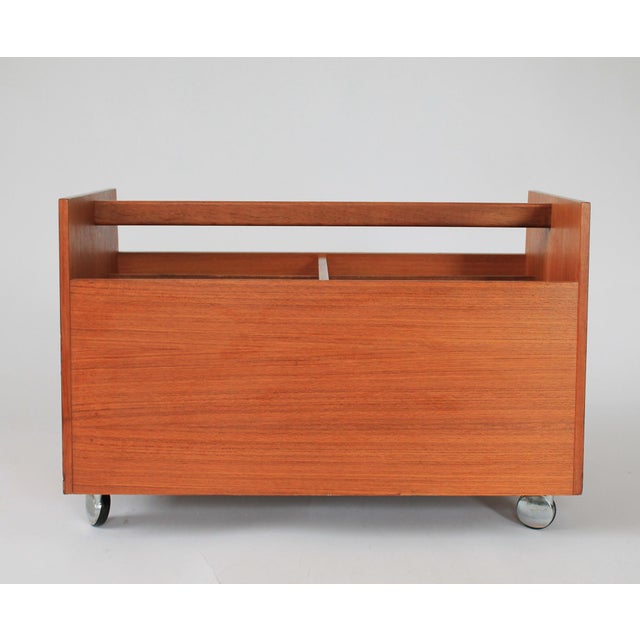 1960's Teak Magazine Rack by Rolf Hesland for Bruksbo For Sale In Milwaukee - Image 6 of 16