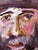 Outsider Folk Art Expressionist Rabbi Israeli Painting Signed Hebrew Jewish Star For Sale - Image 4 of 6