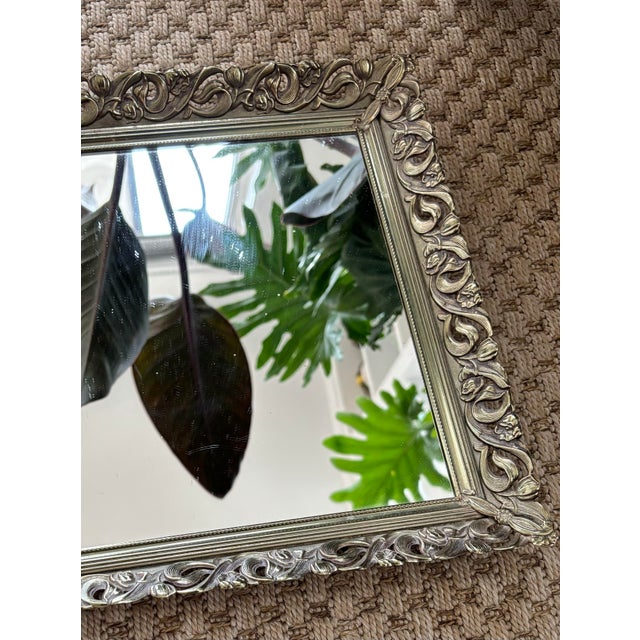 Late 20th Century Late 20th Century Silver Plated Mirrored Tray For Sale - Image 5 of 8