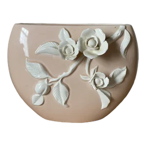 Mid Century Fritz and Floyd Pink Vase