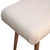 Wood Curved Bouclé Upholstered Bench With Solid Wood Base For Sale - Image 7 of 8