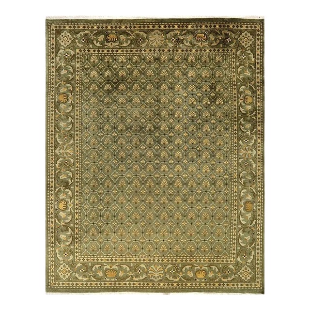 Handwoven Transitional Style Area Rug 9’1″ X 11’6″ For Sale