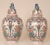 Delft Vases Tall Covered Jars Dutch Delftware Tinglazed Pottery Polychrome Chinoiserie a Pair For Sale - Image 6 of 11