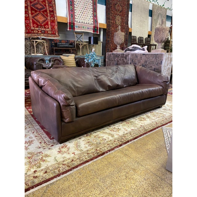 Timothy Oulton Matador Leather Modern Sofa For Sale - Image 13 of 13
