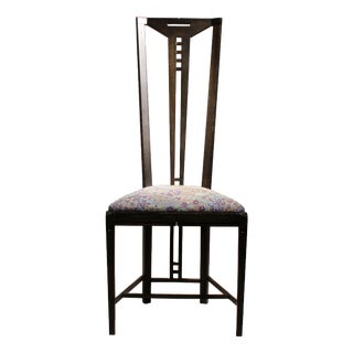 High-Back Gallery Chair by U. Asnago & A. Pozzi for Giorgetti, Italy, 1970s For Sale