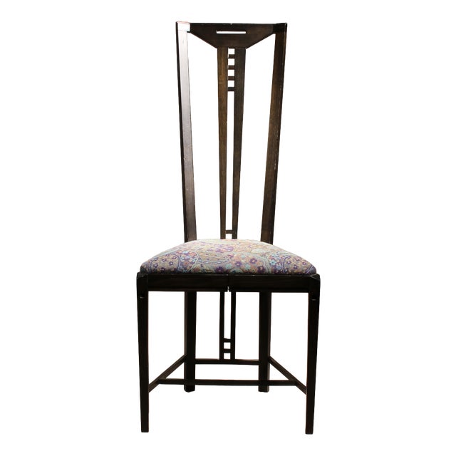 High-Back Gallery Chair by U. Asnago & A. Pozzi for Giorgetti, Italy, 1970s For Sale