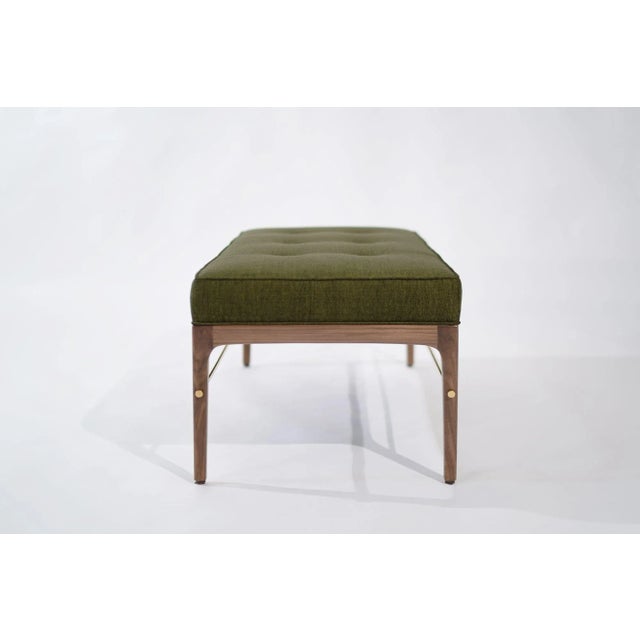 Linear Bench in Natural Walnut Series 48 by Stamford Modern For Sale In New York - Image 6 of 12