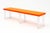Bring a bold pop of color and modern elegance into your space with this stunning orange acrylic bench. Crafted from...