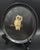 Mid-Century Couroc of Monterey California Hand-Inlaid Owl Round Black Serving Tray For Sale - Image 17 of 18