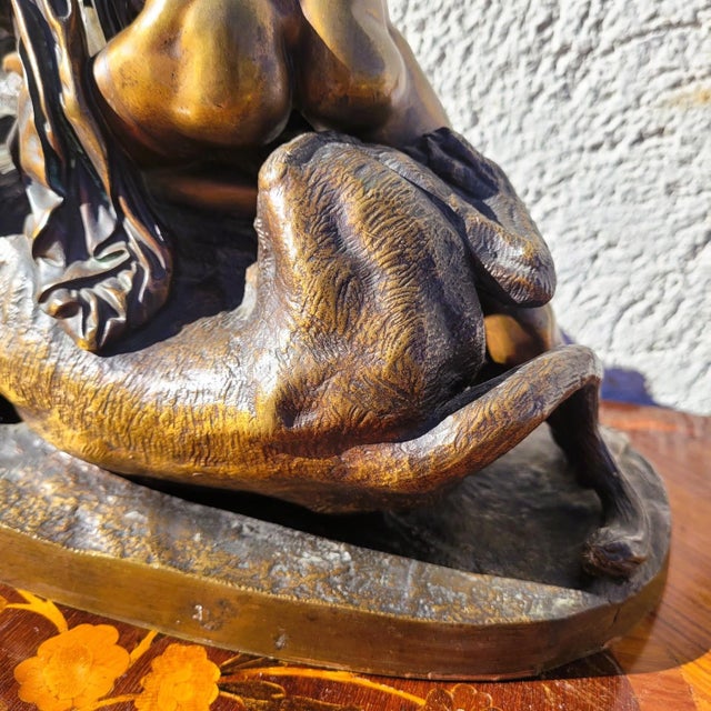 Coinchon, Alexander and the Lion of Bazaar, 1800s, Bronze For Sale - Image 16 of 18