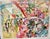 Leroy Neiman Print Cafe De Paris. Frame is 30.5 in wide, 25 in high and 1 in deep. The Artwork is 26 in wide x 21 in high.