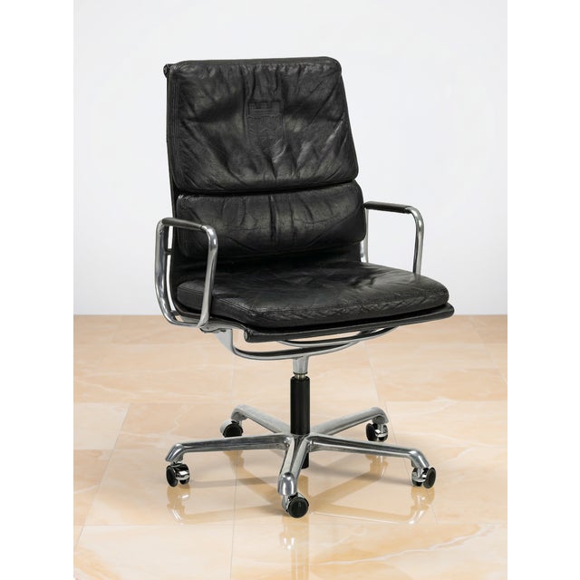 Swivel office chair with five-star base on castors, designed by Charles & Ray Eames and manufactured by Herman Miller in...