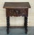 Mid 19th Century Pair of Dark Carved Spanish Nightstands with Drawer For Sale - Image 16 of 18