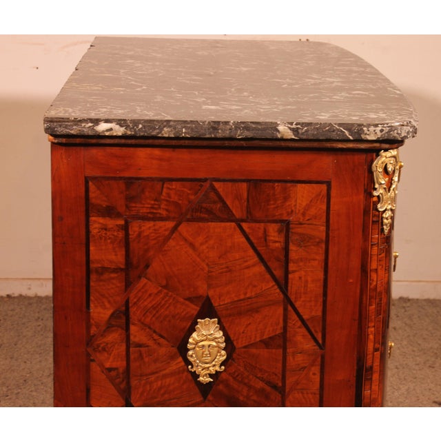 Louis XIV Chest of Drawers in Olive Marquetry, Dauphiné Region For Sale - Image 9 of 14