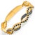 Modern Style Sapphire Gemstone & Gold Bangle Bracelet For Sale - Image 4 of 6