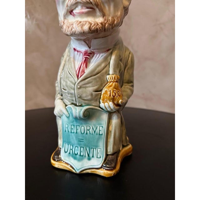 Large Antique French Pitcher For Sale - Image 3 of 11