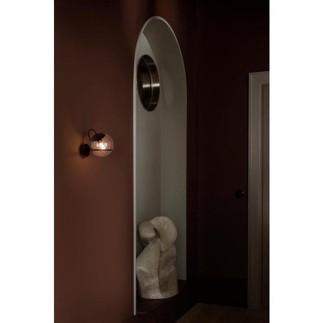 Opaline Glass Model 238/1 Lamp with Switch and Champagne Mount from Gino Sarfatti, Set of 2 For Sale - Image 12 of 15