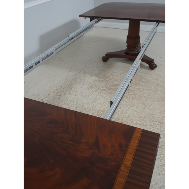 Regency Style Flame Mahogany Dining Room Table For Sale - Image 10 of 18