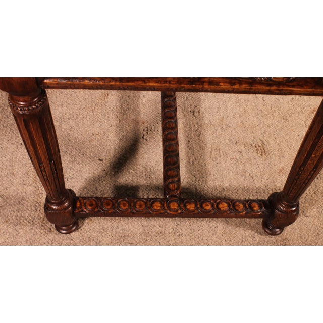 Tan Antique Louis XVI Oak Desk, 1700s For Sale - Image 8 of 14