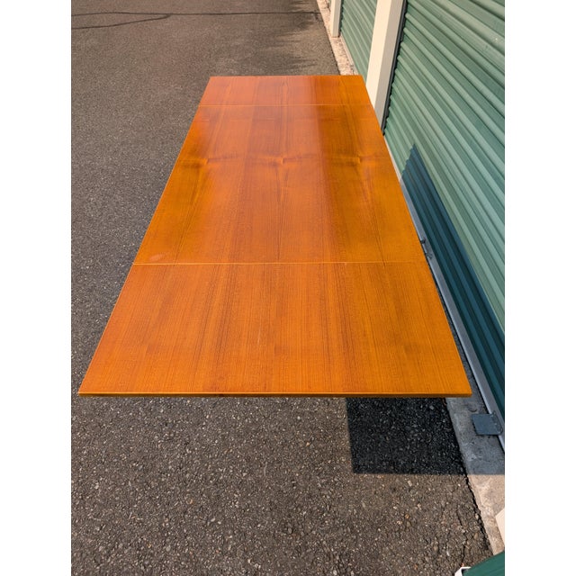 Edsby Edsbyverken 740 T Swedish MCM Teak Extendable Dining Table For Sale - Image 12 of 17