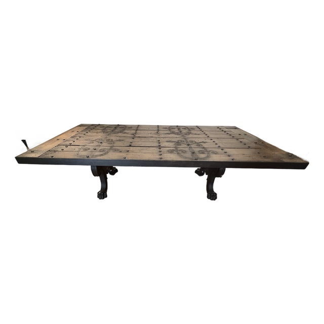 500 Year-Old Stunning Church Door Dining Room Table For Sale