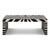 Indian Zebra Striped Bone Inlay Coffee Table with Waterfall Ends For Sale - Image 3 of 13