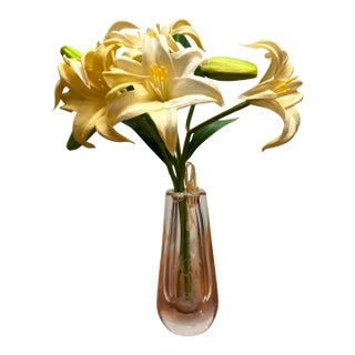 Vintage Orrefors Etched Crystal Bud Vase, Sweden For Sale