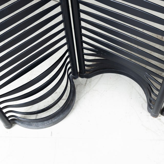 Black Screen by Massimo Morozzi for Mazzei, 1986 For Sale - Image 9 of 13