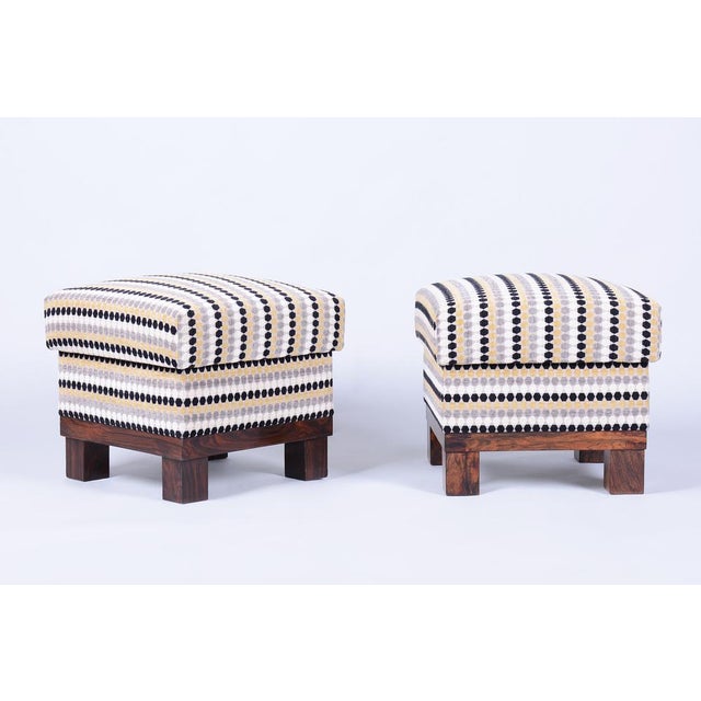 Set of Art Deco Stools in Palisander, 1920s For Sale - Image 14 of 14