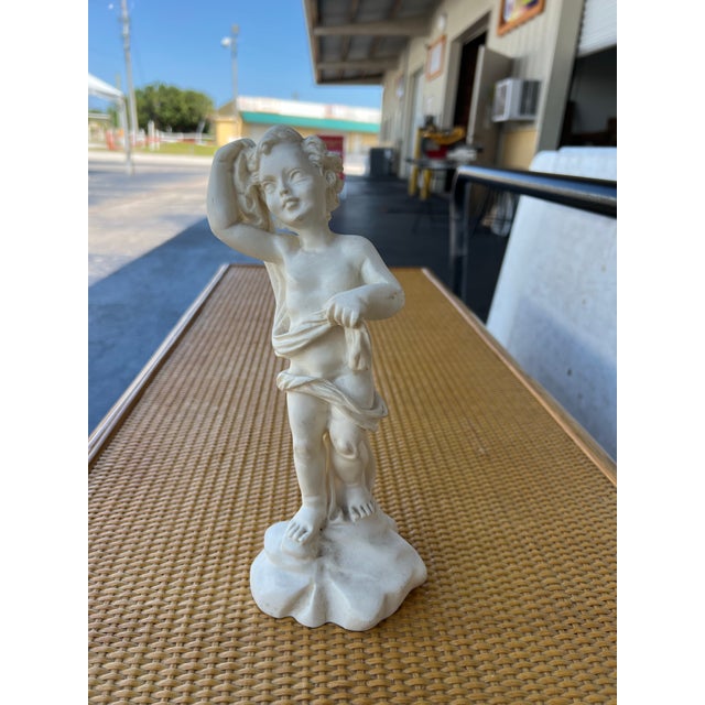 Mid Century Cherub With Scarf For Sale - Image 4 of 6