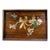 Vintage Huanghuali Wood Tray With Mother-of-Pearl Bird & Flower Inlay For Sale