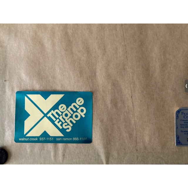 1980s Etching “Schloss Pottenbrunn” Signed by Josef Eidenberger - Framed For Sale - Image 4 of 5