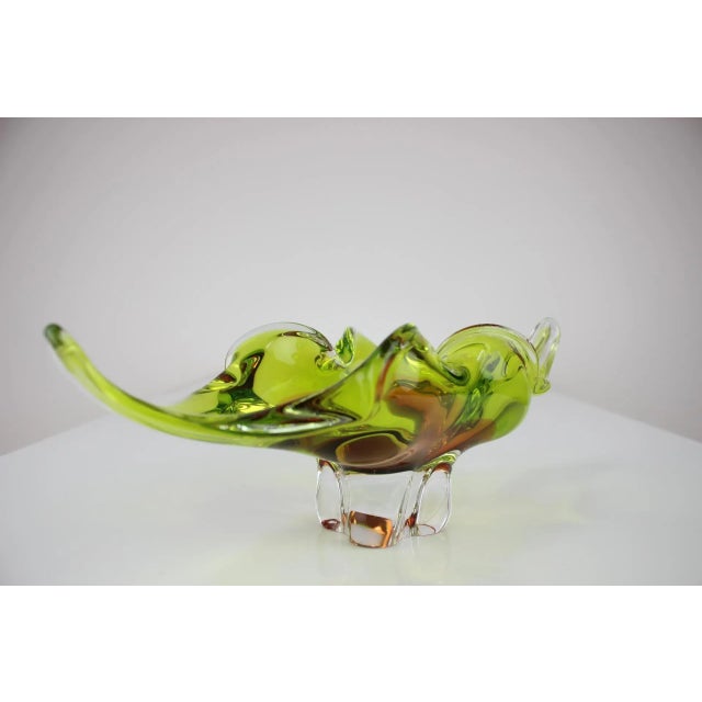 1960s Mid-Century Glass Bowl by Josef Hospodka, 1960s For Sale - Image 5 of 7