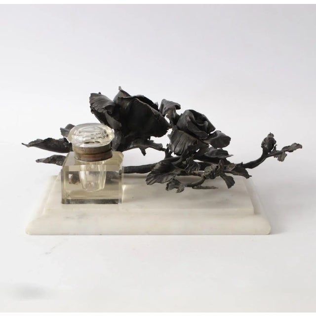 Antique Inkwell in Wrought Iron by Louis Van Boeckel For Sale - Image 4 of 12