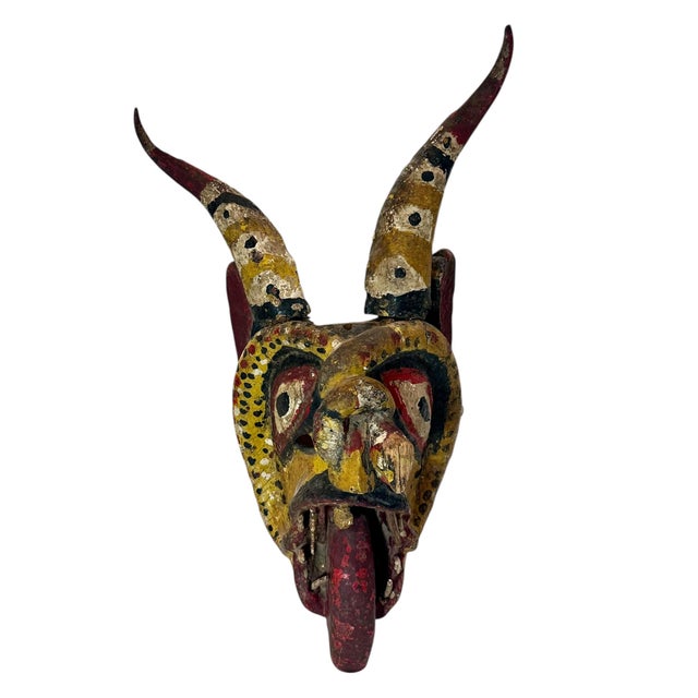 Mexican Ceremonial Wall Decor Dance Mask For Sale In Tampa - Image 6 of 8