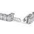 Contemporary IGI Certified 14K White Gold 10.0 Cttw Emerald Cut Lab Grown Diamond Tennis Bracelet For Sale - Image 3 of 5