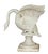 Cast Iron Swan Garden Ornaments with Antique White Finish, 1920-1950 For Sale