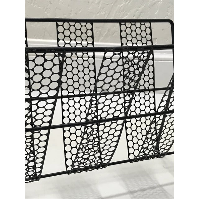 Perforated Metal Magazine Holder For Sale - Image 4 of 8