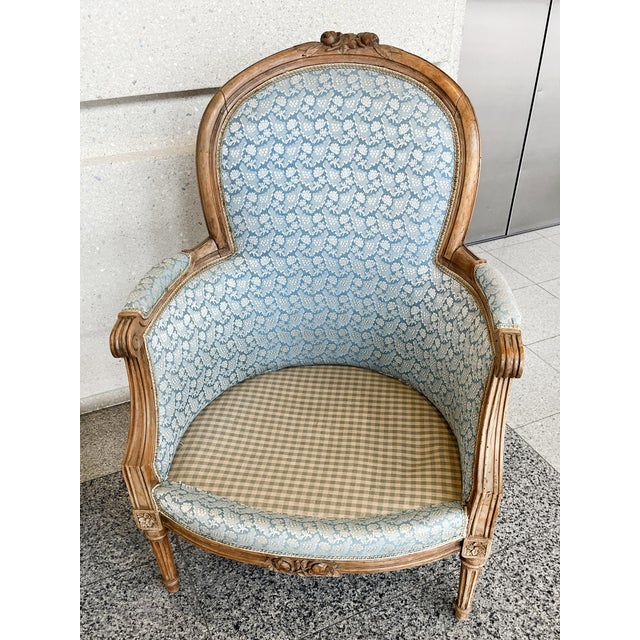 19th Century Louis XV Bergère Armchairs - A Pair For Sale - Image 10 of 13