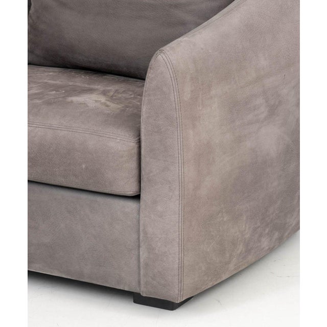 Late 20th Century Gray Suede Tub Chairs For Sale - Image 5 of 6