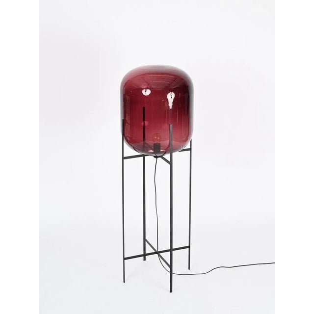 Large Purple Oda Floor Lamp in Blown Glass attributed to Sebastian Herkner For Sale - Image 15 of 17
