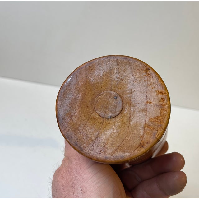 Mid-Century Swedish Pencil Holder in Walnut, 1950s For Sale - Image 6 of 8