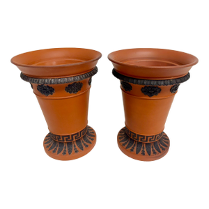 Pair of Early 19th Century Wedgwood Rosso Antico Jardinières / Planters