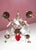 French Bronze Chandelier with Colored Crystals, 1950s For Sale - Image 6 of 12