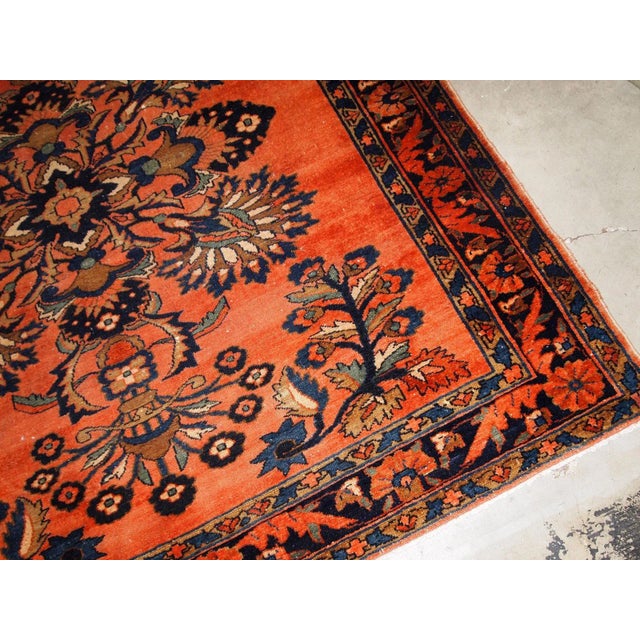 Persian 1920s Handmade Antique Persian Lilihan Rug For Sale - Image 3 of 8