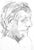 Shabby Chic Thoughtful Man, Ink Drawing by Martha Holden For Sale - Image 3 of 3